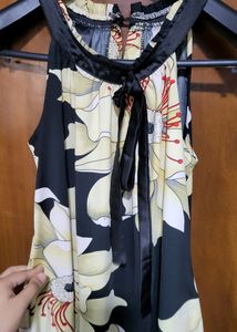 Halterneck Floral Top