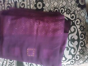 Purple Colour Saree Like New