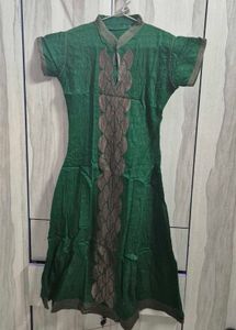 Green Embroidered Kurti