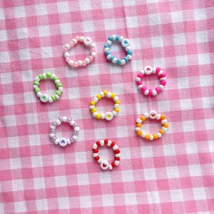 Beaded Heart Rings