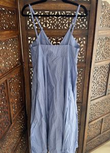 Zara Limited Edition Striped Cotton MIDI Dress