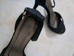 Black Heeled Sandals