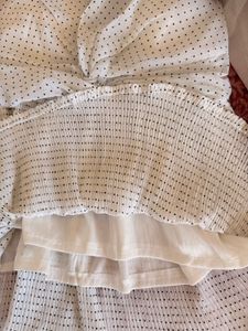 Womens Strappy Top With Minimal Polka Dots Design