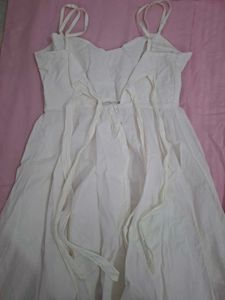 White Sundress with Spaghetti Straps