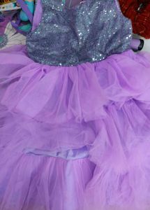 Purple Sequin Party Dress