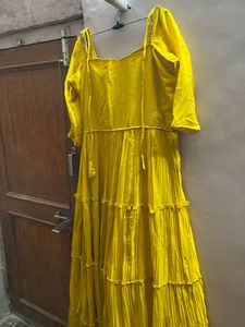 Yellow Anarkali
