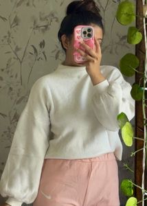 White Pullover Sweater