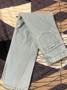 Straight Fit Blue Jeans