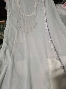 Elegant Light Blue  Dress Material