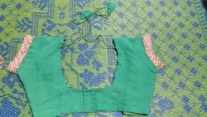 Green Embellished Saree