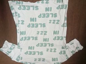 Bershka Graphic Print Sleep Tee