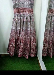 Elegant Ethnic Gown with Dupatta