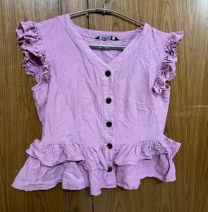 Ruffle Detail Top
