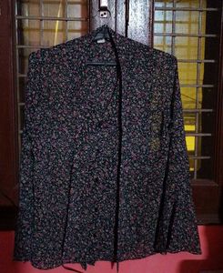 Floral Print Sheer Shirt