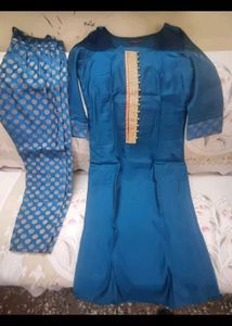 Teal Kurta Set