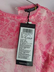 Elegant Organza Dream – Brand New XS Top!