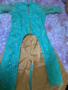 Teal Embroidered Outfit