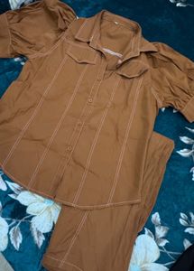 Stylish Brown cord set