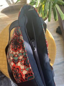 ETHNIC ORANGE TOTE BAG