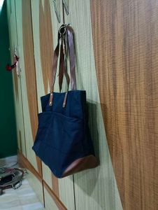 Calvin Klein Navy Blue Tote Bag