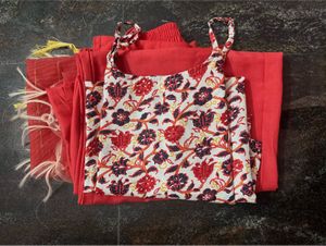 Anouk 3 Piece Ethnic Kurti Set