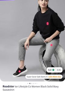 Roadster Jet Black Sweatshirt