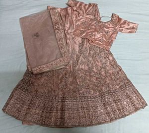 Elegant Pink Embroidered Lehenga Choli