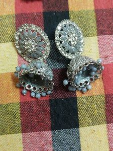 Traditional Oxidised Jhumka Earrings ✨