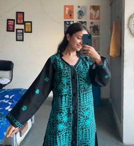 Embroidered Black Tunic