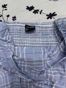 Plaid Long Sleeve Top