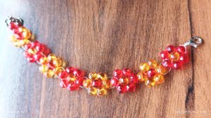 Beaded Flower Bracelet