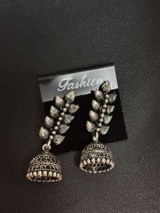 Latest New Design Silver Jhumka Earrings