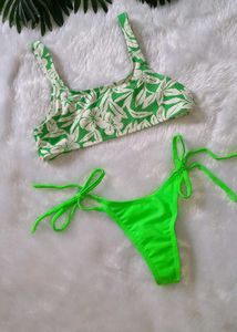 Fluorescent Green Sexy Bikini Set 👙
