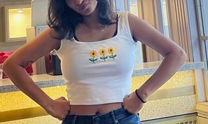 Cute Sunflower Embroidered Tank Top🌻