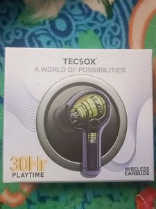 TecSox TecPod Max White Bluetooth Earbuds