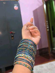 Blue &amp; Gold Bangle Set