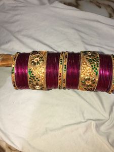 Bangle’s (set)Dark  Pink Colour &amp; Red Colou