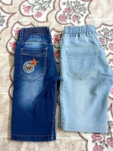 Denim Shorts 6-7 Years Boy Or Girl Blue