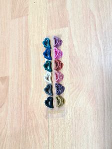 Mini Heart Shape Hair Claws ( Clutcher ) 12 Pc