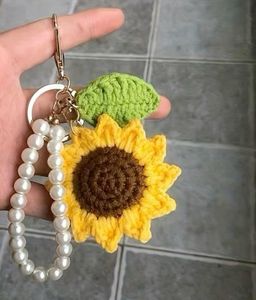 🌻Sunflower Crochet Keychain-Handcrafted with Love
