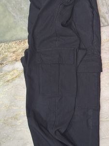 Length Straight Fit Solid Women Cargos