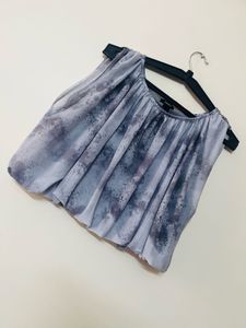 net fabric flowy top