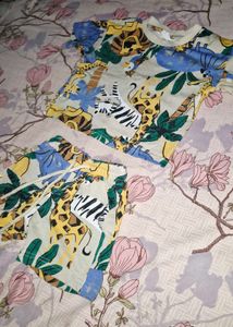 Adorable Animal Print Kids Set