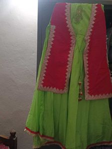 Girl&#39;s Ethnic Dress with Jacket