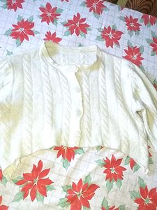 Cream Cable Knit Cardigan