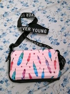 Pink Hard Case Sling Bag