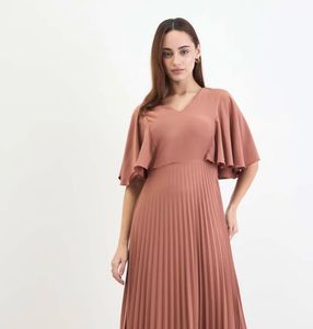 Pleated Maxi Dress
