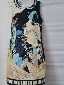 Patterned Sleeveless Dress