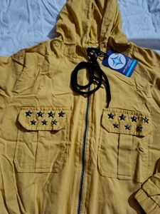 Yellow Star Pocket Hoodie
