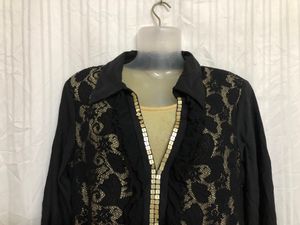 AIH JY FEEL Black Long Sleeve Top